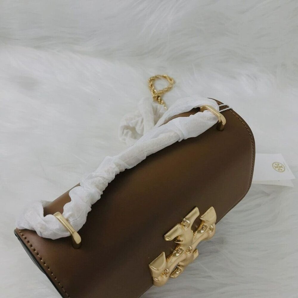 Brand New Tory Burch Small Eleanor Bag In Brown - Picture 3 of 11